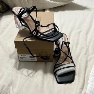 Brand New Strappy black heels